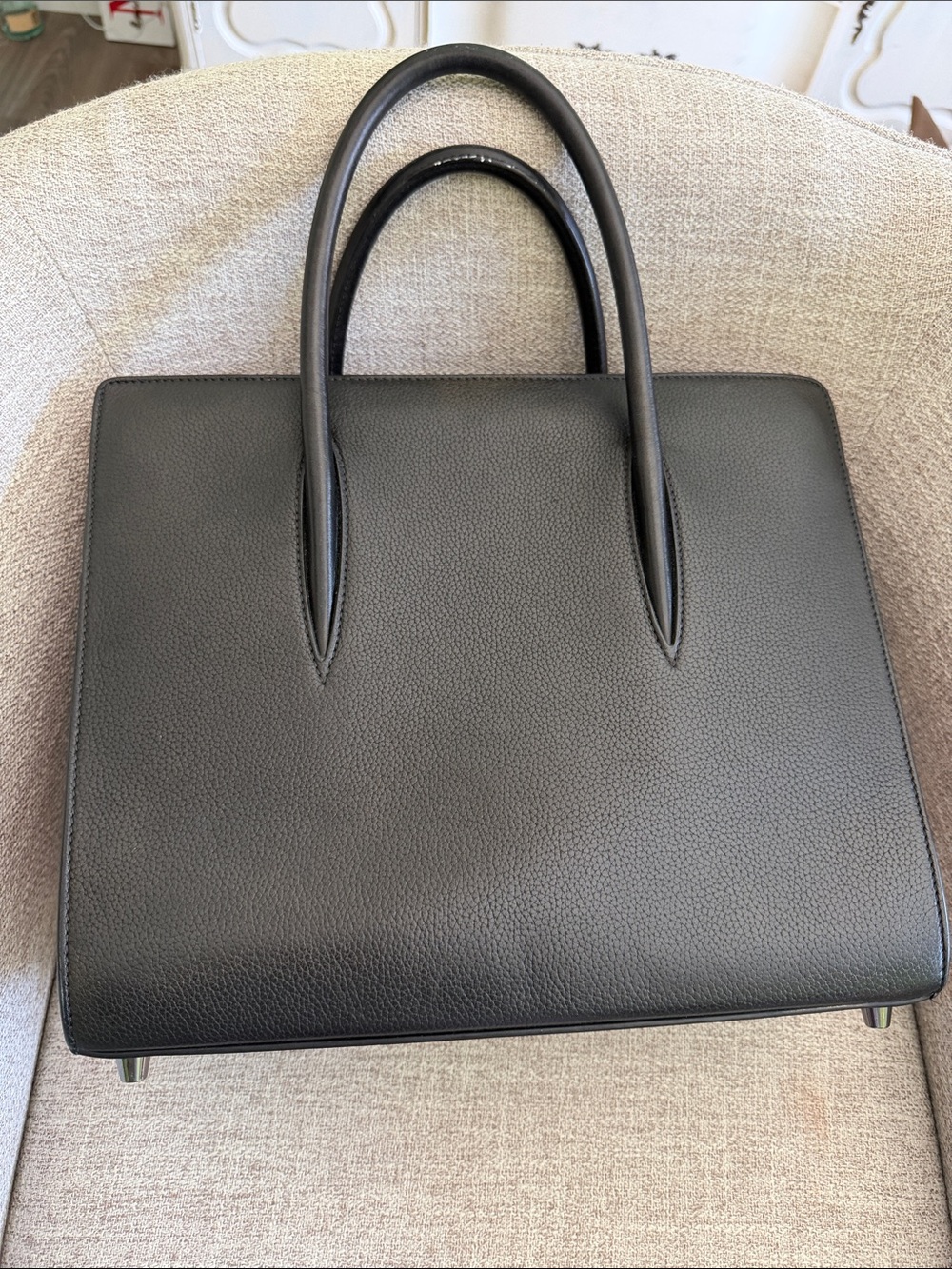 Christian Loubatain Paloma medium spiked tote